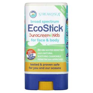Stream2Sea,EcoStick Sunscreen 4 Kids, SPF 35+, Fragrance Fre