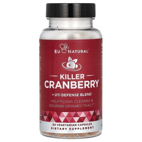 Eu Natural,Killer Cranberry + UTI Defense Blend, 60 Vegetari