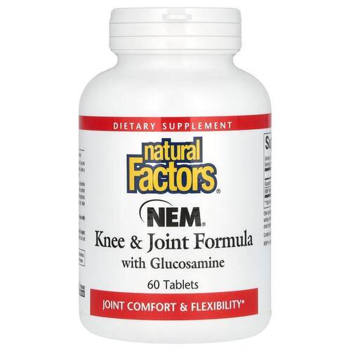 Natural Factors,NEM 膝关节配方含葡萄糖胺，60 片