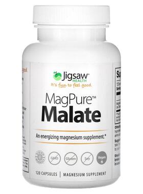 Jigsaw Health,MagPure Malate，120 粒胶囊