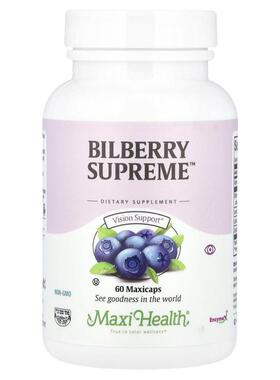 Maxi Health,Bilberry Supreme™，60 粒 Maxicap 胶囊
