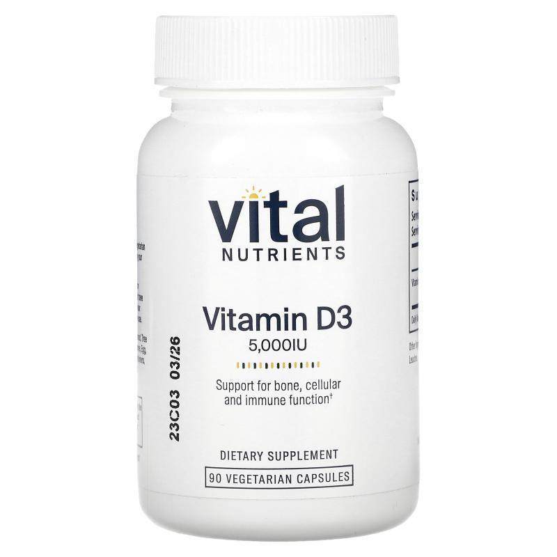 Vitamin D3, 2,000 IU, 90 Vegetarian Capsules