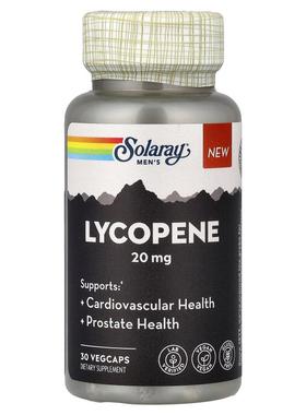 Solaray,Men's Lycopene, 20 mg, 30 VegCaps