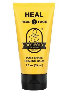 Bee Bald,Heal Head & Face, Post-Shave Healing Balm, 2 fl