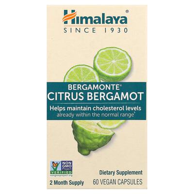 Himalaya,Bergamonte®, Citrus Bergamot, 60 Vegan Capsules (50