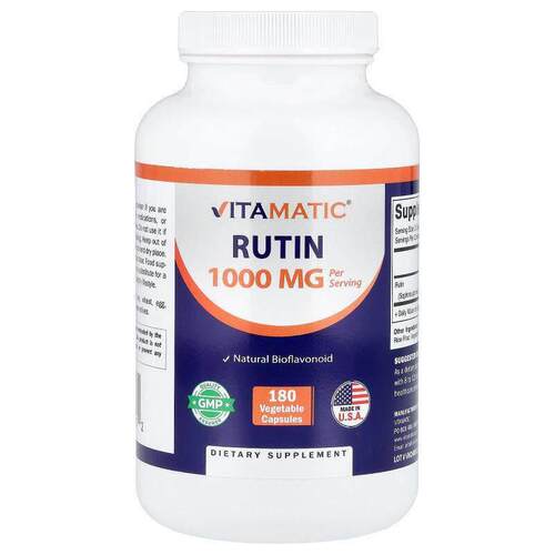 Vitamatic,Rutin, 1,000 mg, 180 Vegetable Capsules