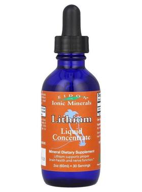 Eidon Mineral Supplements,锂，浓缩液，2 盎司（60 毫升）
