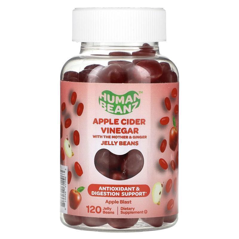 Human Beanz,Apple Cider Vinegar Jelly Beans, Apple Blast, 12