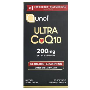 Qunol,Ultra CoQ10, Extra Strength, 200 mg, 60 Softgels