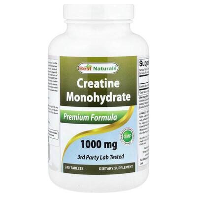 Best Naturals,Creatine Monohydrate, 1,000 mg, 240 Tablets