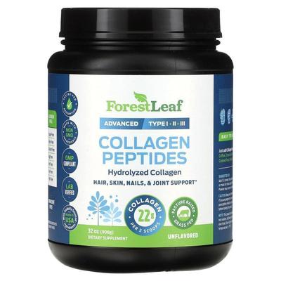 Forest Leaf,Collagen Peptides, Unflavored, 16 oz (454 g)