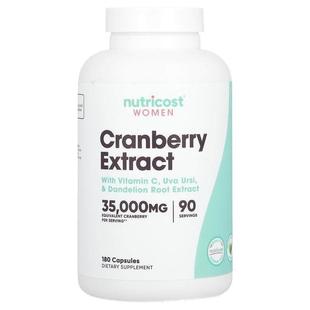 Nutricost,Women, Cranberry Extract, 17,050 mg, 180 Capsules