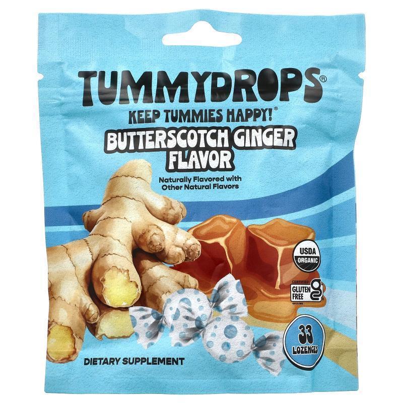 Tummydrops,Butterscotch Ginger, 33 Lozenges
