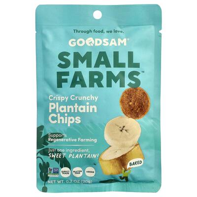 GoodSam PBC,Crispy Crunchy Chips, Plantain, 0.7 oz (20 g)