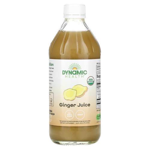 Dynamic Health,Certified Organic Ginger, 全 Juice, Unsweeten