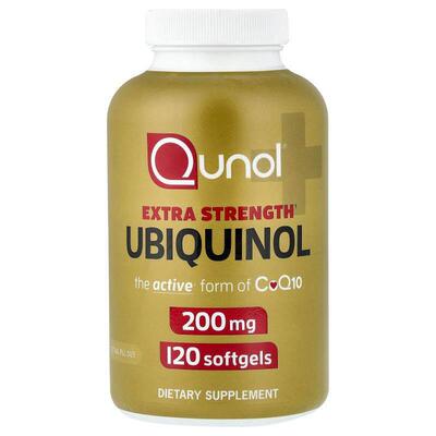 Qunol,泛醇，200 毫克，120 粒软胶囊