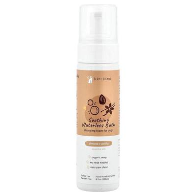 Kin+Kind,Soothing Waterless Bath, Cleansing Foam For Dogs, A