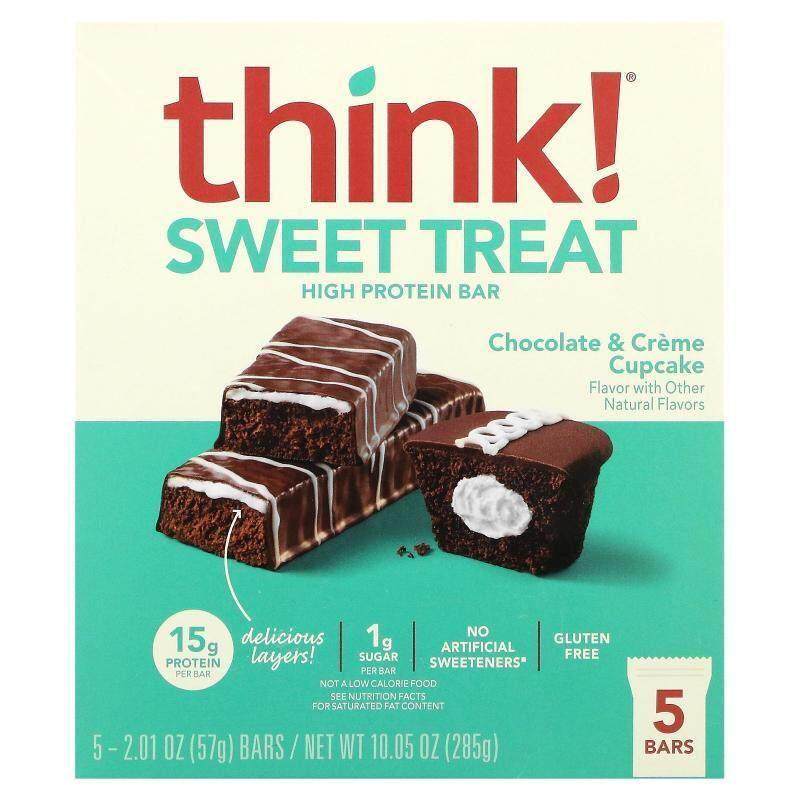 ThinkThin,甜点高蛋白棒巧克力和奶油纸杯蛋糕,保健食品/膳食营养补充食品,海外保健体重管理,淘宝优惠券,粉丝福利购,淘宝优惠卷