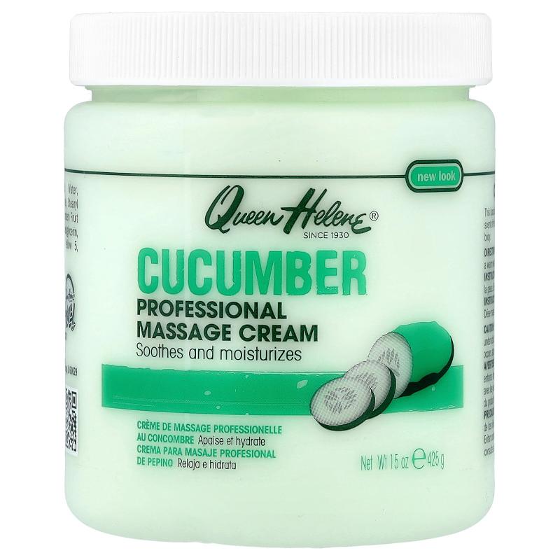 海伦皇后,Professional Massage Cream, Cucumber, 15 oz (425 g)