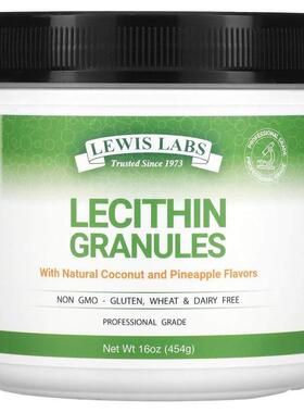 Lewis Labs,卵磷脂颗粒，天然椰子和菠萝味，16 盎司（454 克）