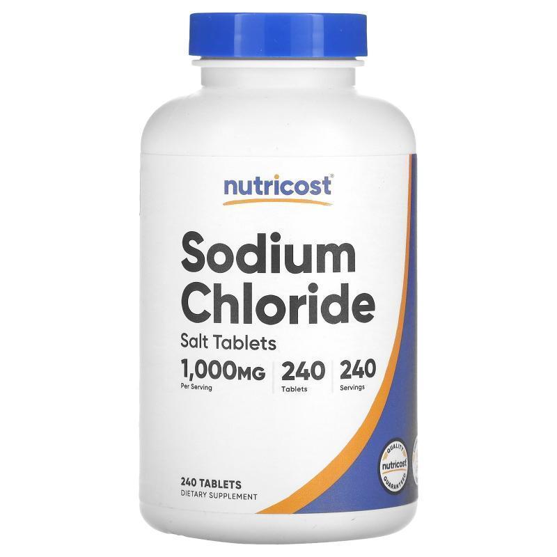 Nutricost,Sodium Chloride, 1,000 mg, 240 Tablets