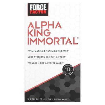 Force Factor,Alpha King Immortal，180 粒胶囊