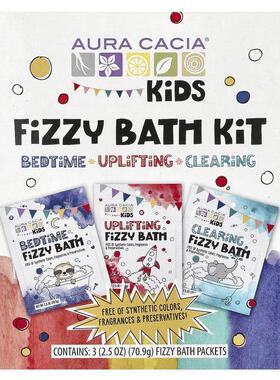 Aura Cacia,Kids, Fizzy Bath Kit, 3 Packets, 2.5 oz (70.9 g)