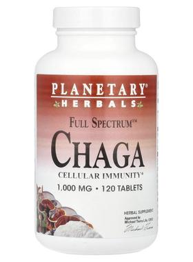 Planetary Herbals,全谱，白桦茸，1000 毫克，60 片