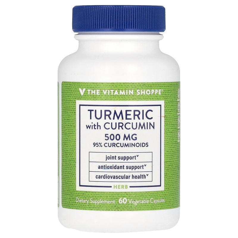 The Vitamin Shoppe,Turmeric With Curcumin, 500 mg, 60 Vegeta