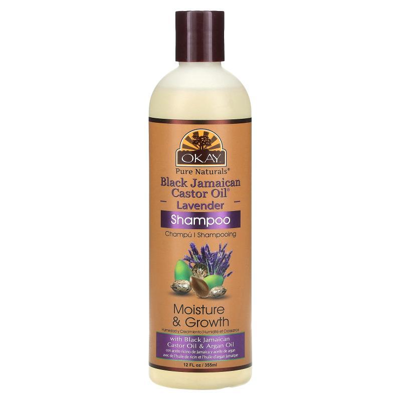 Okay Pure Naturals,Black Jamaican Castor Oil, Shampoo, Laven
