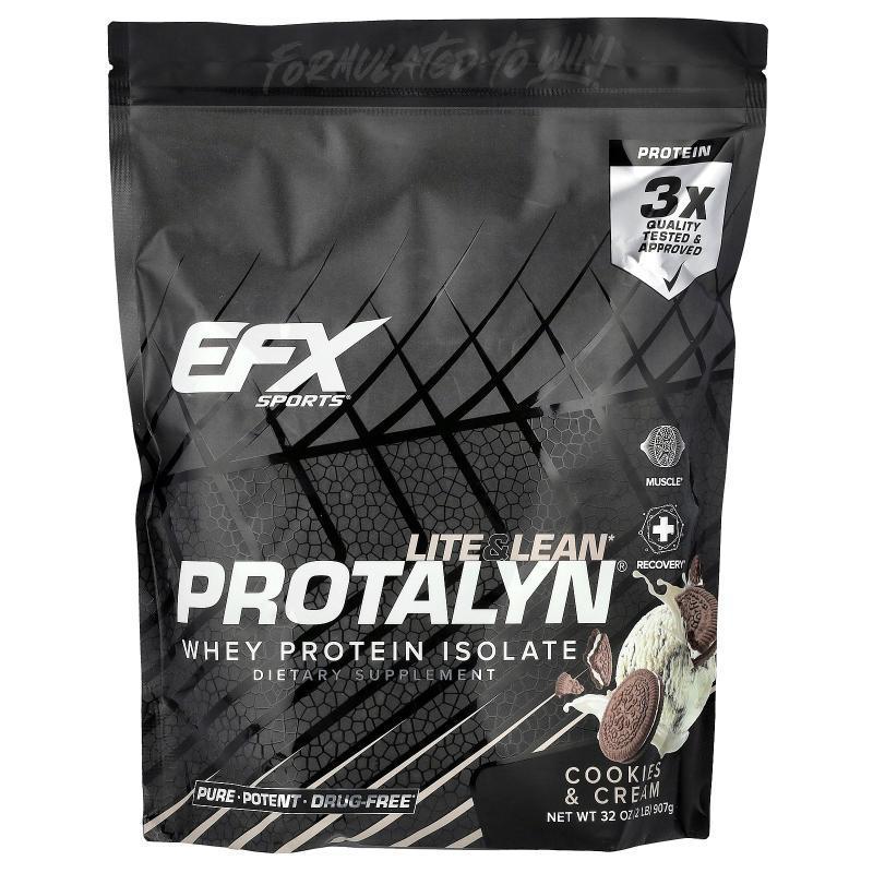 EFX,Protalyn® Whey Protein Isolate, Cookies &amp; Cream,
