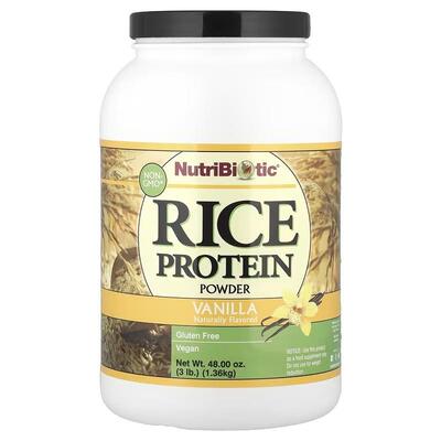NutriBiotic未加工大米蛋白质粉氨基酸无谷蛋白营养