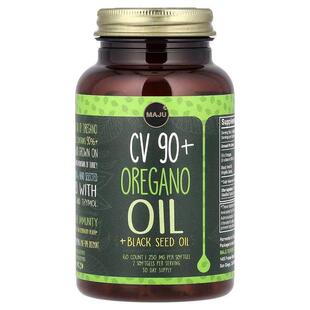 Maju Superfoods,CV 90+ Oregano Oil + Black Seed Oil, 60 Soft