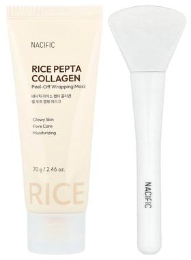 Nacific,Rice Pepta Collagen Peel-Off Wrapping Beauty Mask ,