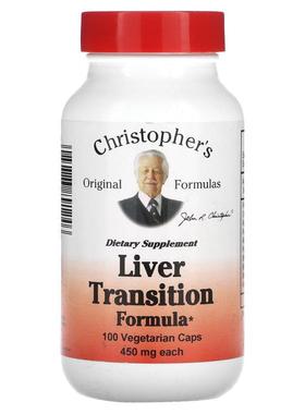 Christopher's Original Formulas,肝脏支持配方，450 毫克，100