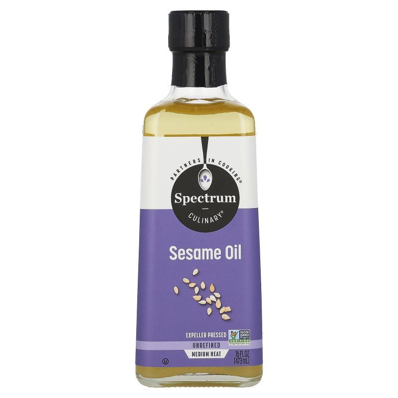 Spectrum Culinary,Sesame Oil, Unrefined, 16 fl oz (473 ml)