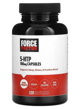 Force Factor,5-HTP, 100 mg, 120 Vegetable Capsules