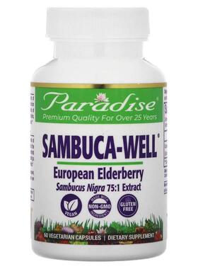 Paradise Herbs,Sambuca-Well,60 粒素食胶囊