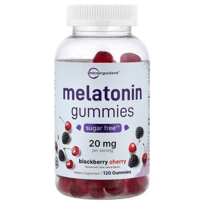 Micro Ingredients,Melatonin Gummies, Blackberry Cherry