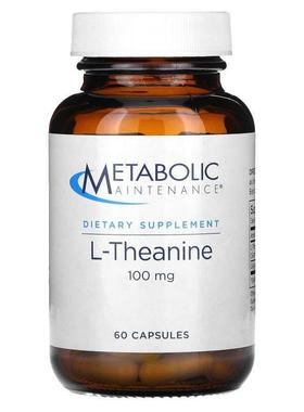 Metabolic Maintenance,L-Theanine, 100 mg, 60 Caps