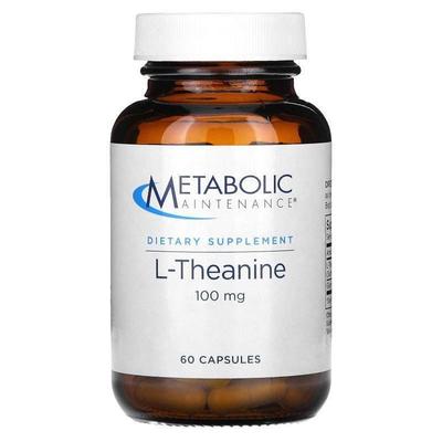 Metabolic Maintenance,L-Theanine, 100 mg, 60 Caps
