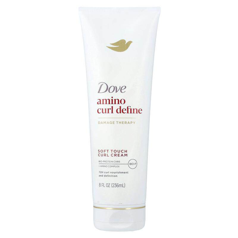 多芬,Amino Curl Define, Soft Touch Curl Cream, For Curly, Co