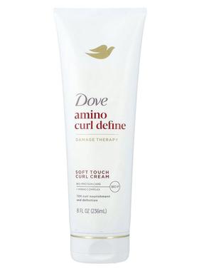 多芬,Amino Curl Define, Soft Touch Curl Cream, For Curly, Co