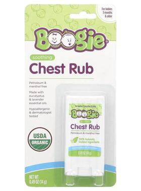 Boogie Wipes,Soothing Chest Rub, For Babies 3 Months & O