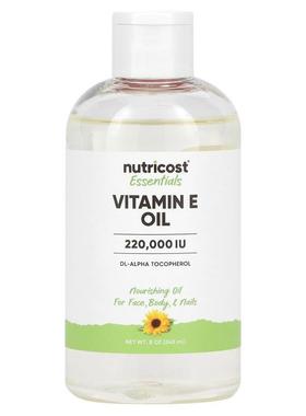Nutricost,Essentials, Vitamin E Oil, 8 oz (240 ml)