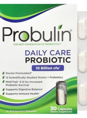 Probulin,日常护理益生菌，100 亿 CFU，60 粒胶囊
