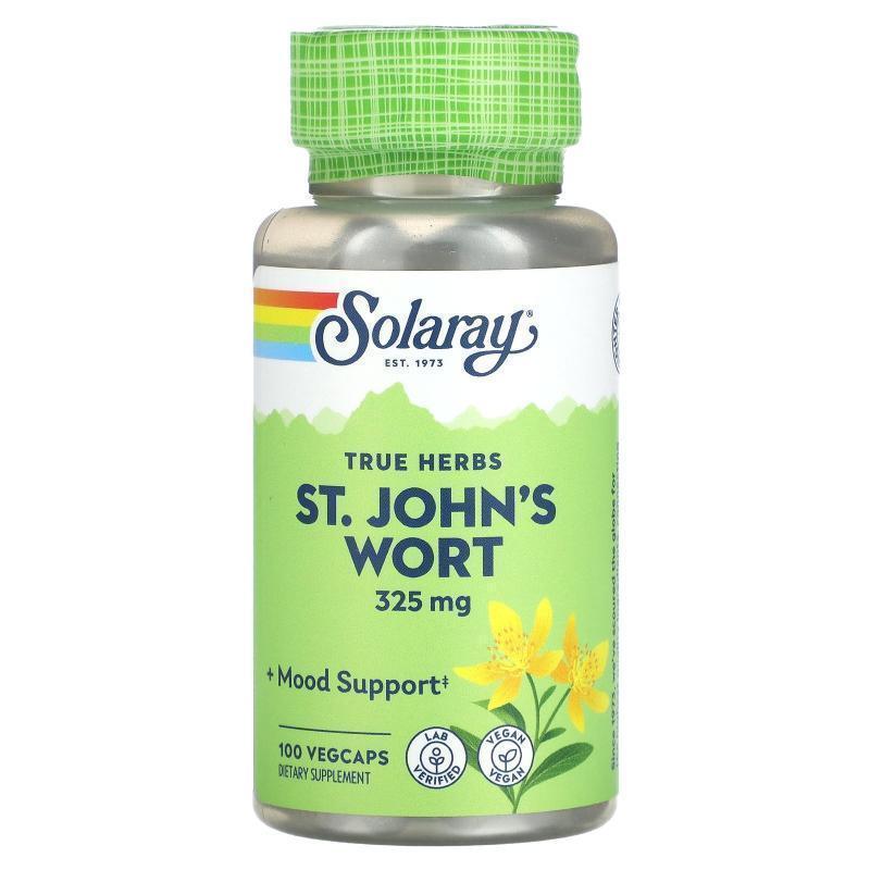Solaray,True Herbs St. John's Wort, 325 mg, 100 VegCaps