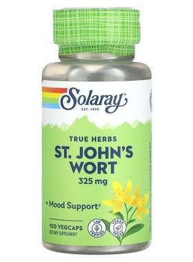 Solaray,True Herbs St. John's Wort, 325 mg, 100 VegCaps