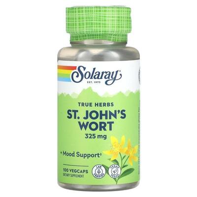 Solaray,True Herbs St. John's Wort, 325 mg, 100 VegCaps