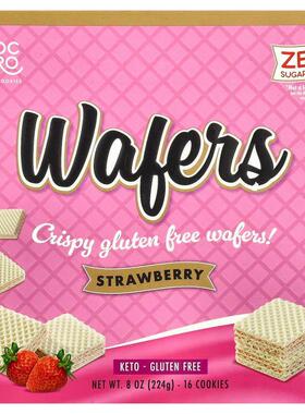 ChocZero,Wafers, Strawberry, 16 Cookies, 8 oz (224 g)